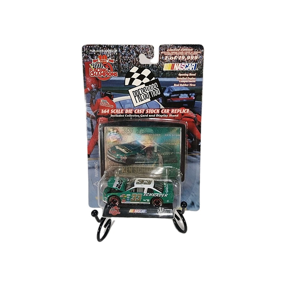 KEN SCHRADER #33 APR MONTE CARLO - CHEVY - RC1999 - 1:64 CAR- PRESS PASS SERIES